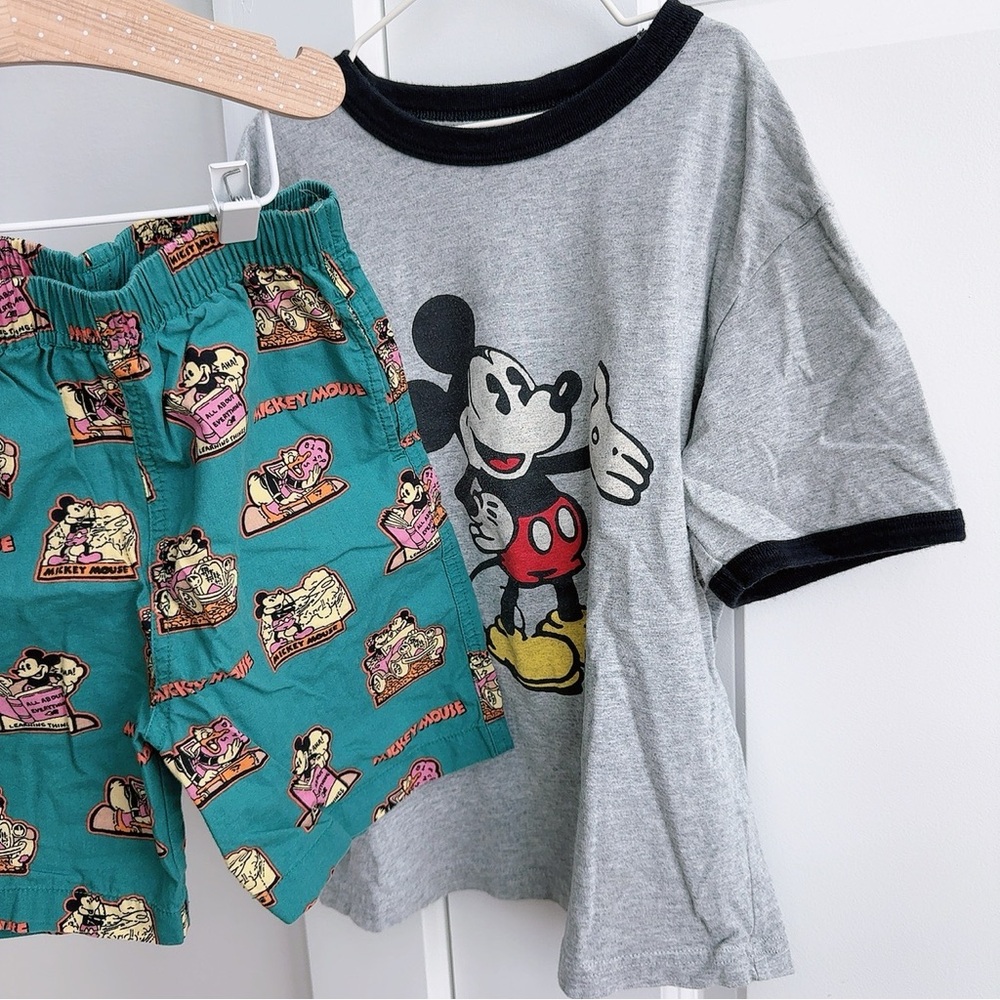 Disney Mickey Mouse Gray and Teal Set